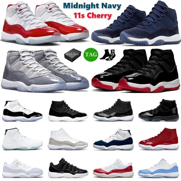 with box jumpman 11 basketball shoes men women 11s cherry midnight navy velvet cool grey 25th anniversary bred mens trainers sport sneakers, Black
with box jumpman 11 basketball shoes men women 11s cherry midnight navy velvet cool grey 25th anniversary bred mens trainers sport sneakers, Black