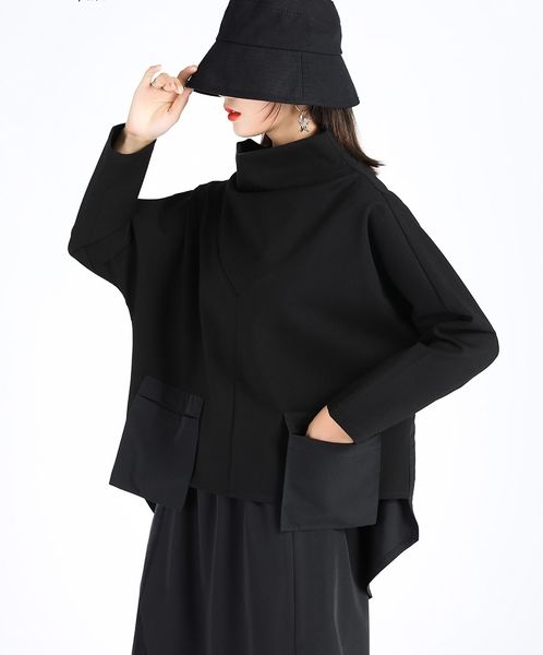 women's hoodies sweatshirts dark department highnecked short paragraph jacket female design feeling autumn and winter match wide leg tr, Black
women's hoodies sweatshirts dark department highnecked short paragraph jacket female design feeling autumn and winter match wide leg tr, Black