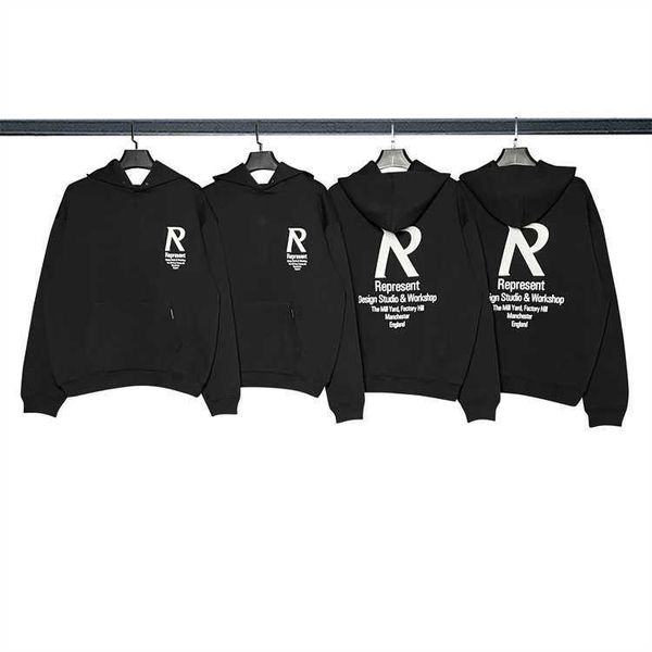 2023 men's and women's hoodies fashion western european brand designer represne correct double printed high street loose casual co, Black
2023 men's and women's hoodies fashion western european brand designer represne correct double printed high street loose casual co, Black