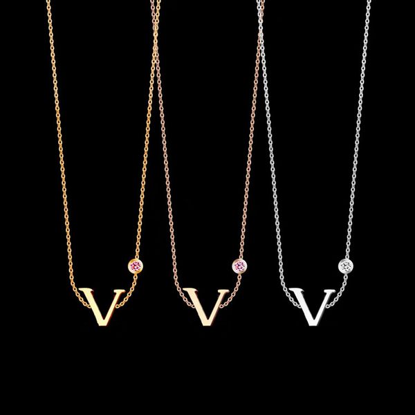 high-end pendant luxury necklaces letter v diamond designers jewellery for love mens womens jewelers original packaging, Silver
high-end pendant luxury necklaces letter v diamond designers jewellery for love mens womens jewelers original packaging, Silver