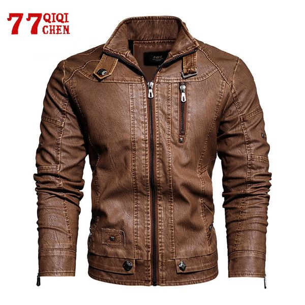 mens jackets motorcycle leather jacket men autumn winter faux pu casual embroidery biker coat zipper fleece windproof outwear 5xl 230222, Black;brown
mens jackets motorcycle leather jacket men autumn winter faux pu casual embroidery biker coat zipper fleece windproof outwear 5xl 230222, Black;brown