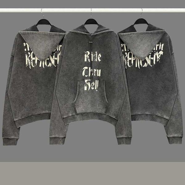 2023 men's and women's hoodies fashion western european brand designer represne repeat letter washed vintage high street pullover, Black
2023 men's and women's hoodies fashion western european brand designer represne repeat letter washed vintage high street pullover, Black