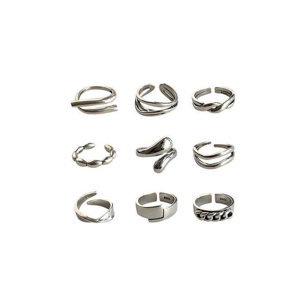 korean jewelry heavy industry simple combination index finger ring female light luxury minority ins cool style personalized disco ring, Silver
korean jewelry heavy industry simple combination index finger ring female light luxury minority ins cool style personalized disco ring, Silver