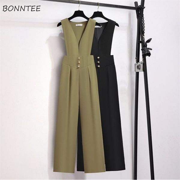 women's jumpsuits rompers jumpsuits women wide leg high waist office ladies sleeveless ins fashion solid all-match classic female cloth, Black;white
women's jumpsuits rompers jumpsuits women wide leg high waist office ladies sleeveless ins fashion solid all-match classic female cloth, Black;white