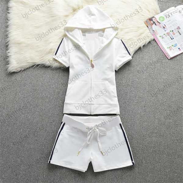 striped two piece pants zipper open short sleeve slim match summer sports shorts 5 colors two piece pants sets for women casual, White
striped two piece pants zipper open short sleeve slim match summer sports shorts 5 colors two piece pants sets for women casual, White