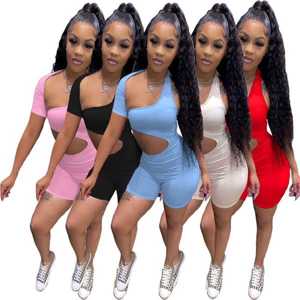 designer skinny short womens jumpsuit single shoulder strap cut out bodycon playsuits party club wear bodysuits 9324, Black;white
designer skinny short womens jumpsuit single shoulder strap cut out bodycon playsuits party club wear bodysuits 9324, Black;white