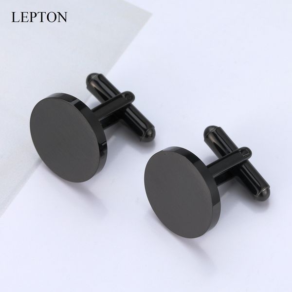 cuff links lepton matte black gold color rose stainless steel round cufflinks mens classic shirt tuxedo for wedding business 230223, Silver
cuff links lepton matte black gold color rose stainless steel round cufflinks mens classic shirt tuxedo for wedding business 230223, Silver