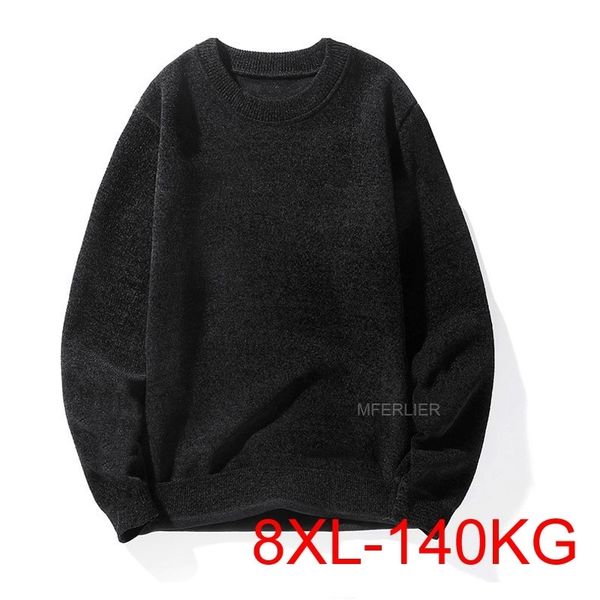 men's tshirts winter sweater men 8xl bust 142cm 5xl 6xl 7xl warm with fleece plus size sweaters 230223, White;black
men's tshirts winter sweater men 8xl bust 142cm 5xl 6xl 7xl warm with fleece plus size sweaters 230223, White;black