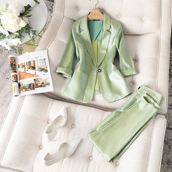 women's suits blazers women satin silk blazers autumn solid color notched collar single button blazer ladies ol elegant slim glossy sui, White;black
women's suits blazers women satin silk blazers autumn solid color notched collar single button blazer ladies ol elegant slim glossy sui, White;black