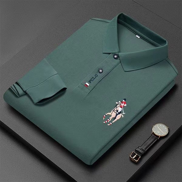 men's polos polo shirt 100 cotton embroidery men's long sleeved solid color lapel business casual polo 230223, White;black
men's polos polo shirt 100 cotton embroidery men's long sleeved solid color lapel business casual polo 230223, White;black