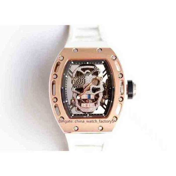 50mm transparent watch richa wristwatch 4 color quality 42.7mm luxury 16mm 52 rm52 skull head diamond rubber bands mens mechanics me, Black;brown
50mm transparent watch richa wristwatch 4 color quality 42.7mm luxury 16mm 52 rm52 skull head diamond rubber bands mens mechanics me, Black;brown