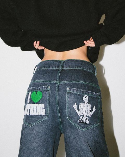 men's jeans harajuku hip hop loose fashion street streetwear y2k devil print pants men and women baggy high waist trouser 230223, Blue
men's jeans harajuku hip hop loose fashion street streetwear y2k devil print pants men and women baggy high waist trouser 230223, Blue