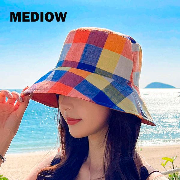 wide brim hats casual bucket hat for women sun protection flat large eaves double sided 2023 new in nylon bear embroidery plaid decoration c, Blue;gray
wide brim hats casual bucket hat for women sun protection flat large eaves double sided 2023 new in nylon bear embroidery plaid decoration c, Blue;gray