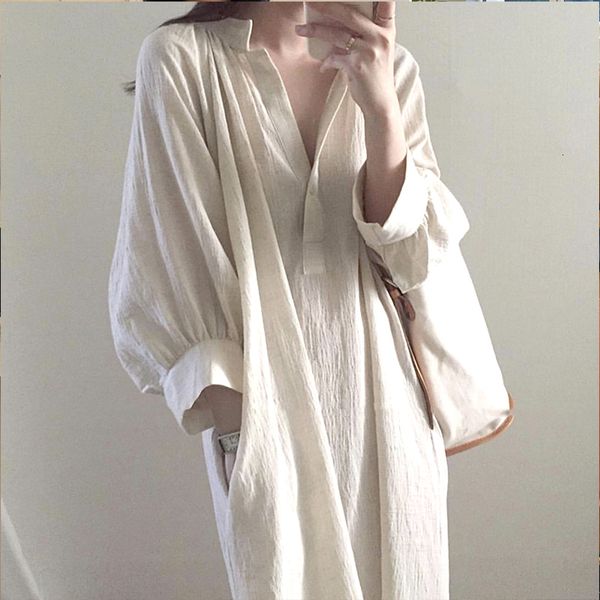casual dresses chic cotton linen woman dress vintage vneck autumn spring beach holiday maxi vestido feminino 122712wla 230223, Black;gray
casual dresses chic cotton linen woman dress vintage vneck autumn spring beach holiday maxi vestido feminino 122712wla 230223, Black;gray