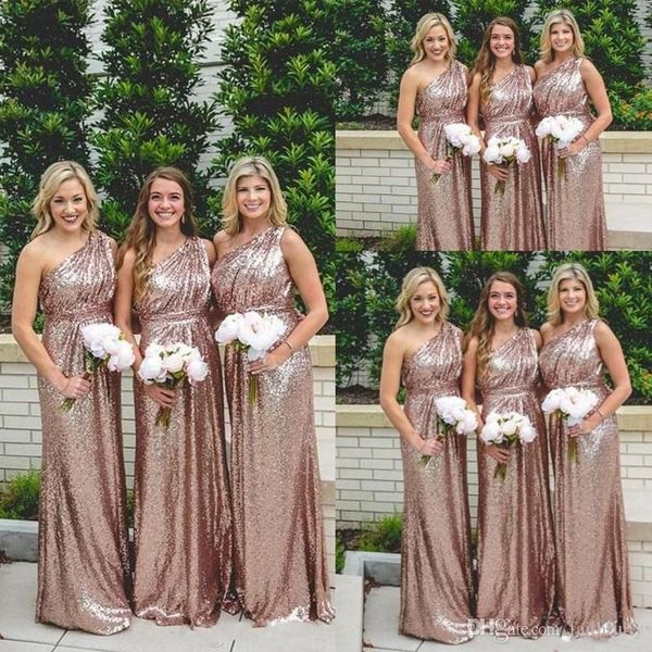 bling sparkly bridesmaid dresses rose gold sequins new a-line prom gowns one shoulder country beach party dresses, White;pink
bling sparkly bridesmaid dresses rose gold sequins new a-line prom gowns one shoulder country beach party dresses, White;pink