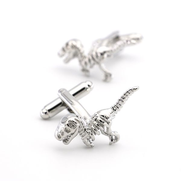 cuff links dinosaur for men animal design quality brass material silver color links wholesale retail 230223
cuff links dinosaur for men animal design quality brass material silver color links wholesale retail 230223