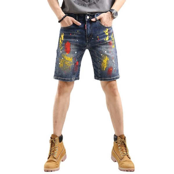 mens jeans jeans medium pants men's shorts brush painted american high street heavy stitching denim, Blue
mens jeans jeans medium pants men's shorts brush painted american high street heavy stitching denim, Blue