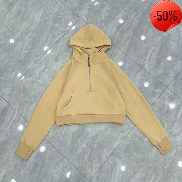 lu-01 yoga sweatshirt scuba half zip hoody outdoor leisure sweater gym clothes women workout fitness loose thick jackets exercise63, Gray
lu-01 yoga sweatshirt scuba half zip hoody outdoor leisure sweater gym clothes women workout fitness loose thick jackets exercise63, Gray