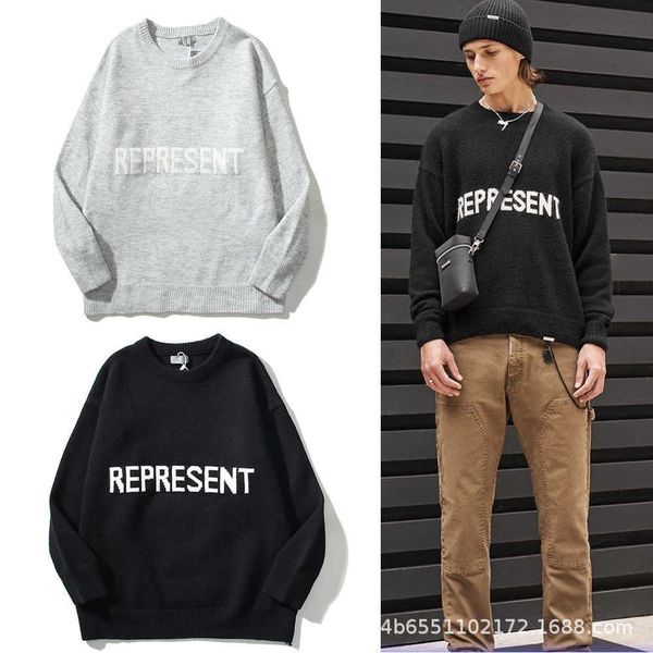 2023 men's and women's hoodies fashion western european brand designer represne chest letter jacquard knitted loose round neck, Black
2023 men's and women's hoodies fashion western european brand designer represne chest letter jacquard knitted loose round neck, Black