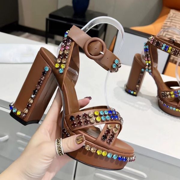 sandals women's high-heeled women's sandals luxury designer thick-soled classic front water platform 3cm embellished ankle strap w, Black
sandals women's high-heeled women's sandals luxury designer thick-soled classic front water platform 3cm embellished ankle strap w, Black