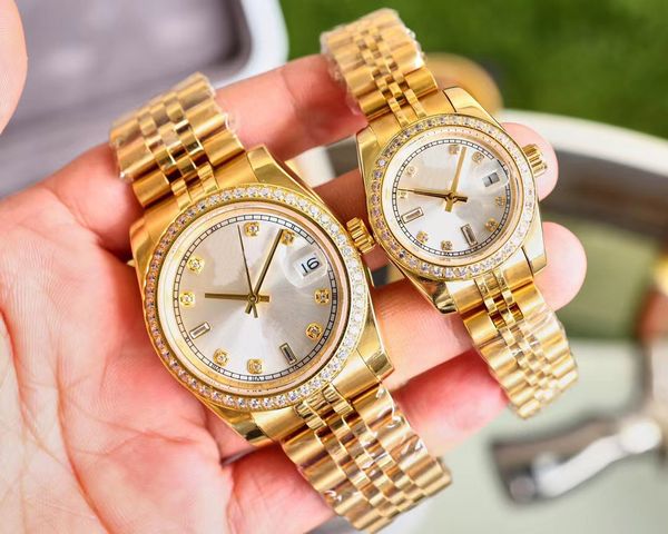 mens automatic mechanical movement watches 41mm stainless waterproof 31mm women watch couples style classic wristwatches, Slivery;golden
mens automatic mechanical movement watches 41mm stainless waterproof 31mm women watch couples style classic wristwatches, Slivery;golden