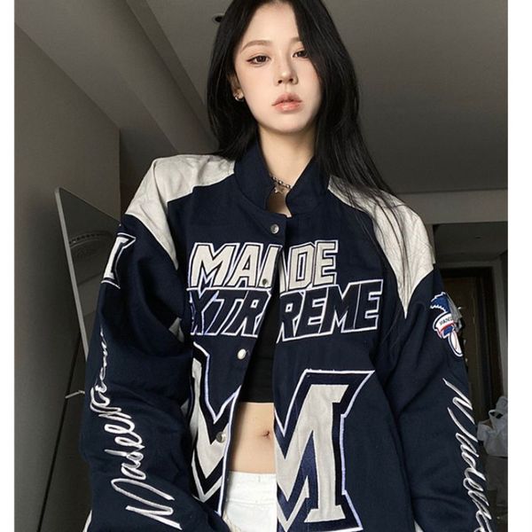 women's jackets deeptown racer baseball jacket women american vintage oversized korean streetwear fashion racing harajuku bomber coats, Black;brown
women's jackets deeptown racer baseball jacket women american vintage oversized korean streetwear fashion racing harajuku bomber coats, Black;brown