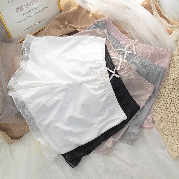 women's safety pants summer ultra thin lace mesh anti gloss underwear women slim edge traceless, Black;white
women's safety pants summer ultra thin lace mesh anti gloss underwear women slim edge traceless, Black;white