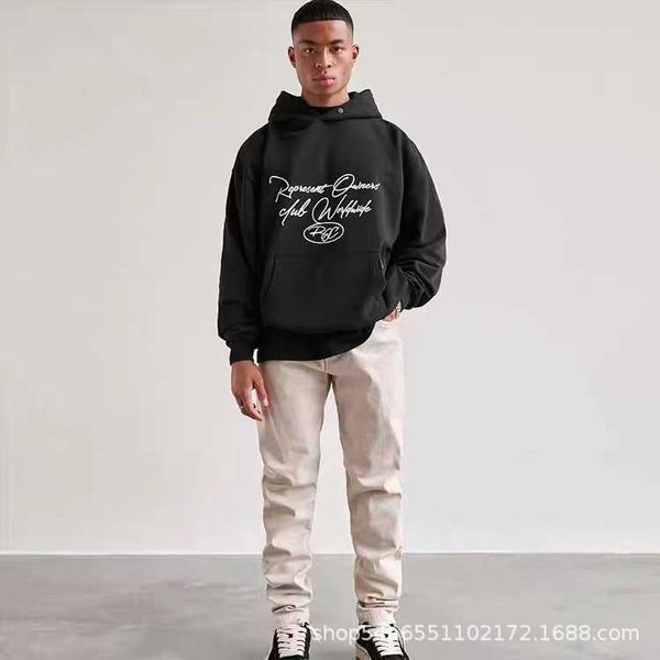 2023 men's and women's hoodies fashion western european brand designer represne high street power by autumn winter lettered slogan, Black
2023 men's and women's hoodies fashion western european brand designer represne high street power by autumn winter lettered slogan, Black