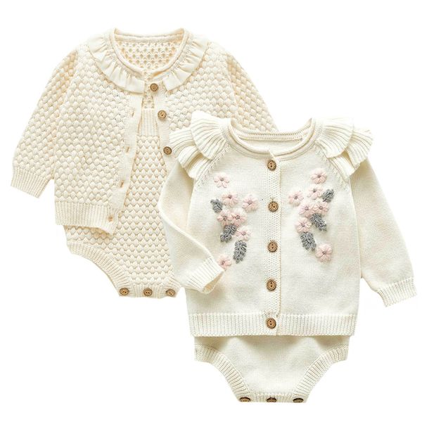 clothing sets infant baby girls knitting clothing sets long sleeve flower cardigan coatrompers spring autumn toddler girl clothes suit 23022, White
clothing sets infant baby girls knitting clothing sets long sleeve flower cardigan coatrompers spring autumn toddler girl clothes suit 23022, White