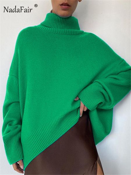 women's sweaters nadafair oversize sweater women turtleneck autumn long sleeve cutton jumpers casual loose green knitted winter plus s, White;black
women's sweaters nadafair oversize sweater women turtleneck autumn long sleeve cutton jumpers casual loose green knitted winter plus s, White;black