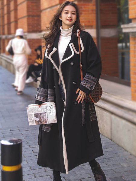 women's jackets kbat casual double breasted chic woolen coat winter women vintage long windbreaker with belt jacket 230223, Black;brown
women's jackets kbat casual double breasted chic woolen coat winter women vintage long windbreaker with belt jacket 230223, Black;brown