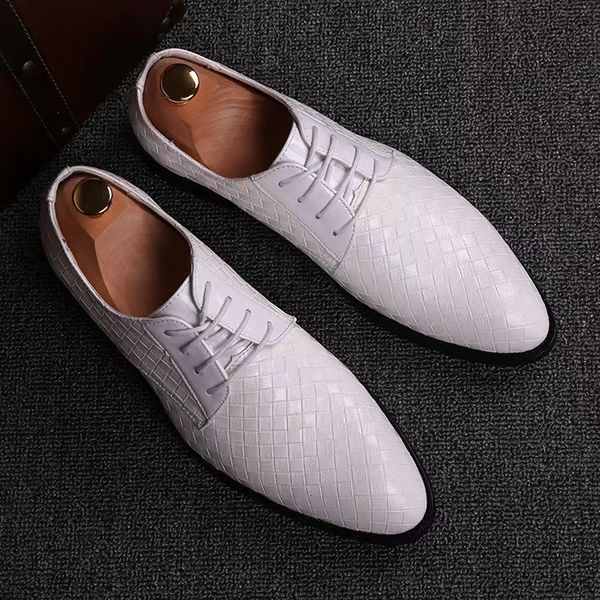 dress shoes mens formal white leather oxford wedding business 230223, Black 
dress shoes mens formal white leather oxford wedding business 230223, Black