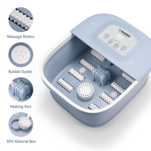 space saving heated foot soaker massager spa to relieve feet muscle pain, digital temperature control collapsible foot spa tub
space saving heated foot soaker massager spa to relieve feet muscle pain, digital temperature control collapsible foot spa tub