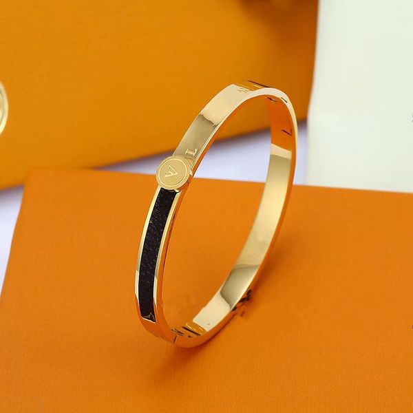 classic bangle bracelets lock flower bracelet titanium steel letter men and women bracelets luxury designer gift wedding party jewelry, Black
classic bangle bracelets lock flower bracelet titanium steel letter men and women bracelets luxury designer gift wedding party jewelry, Black
