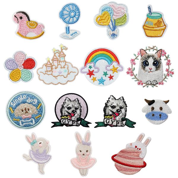 notions cartoon embroidered patch sew on iron on patches applique clothes dress hat jeans sewing rainbow castle appliques diy accessory, Black
notions cartoon embroidered patch sew on iron on patches applique clothes dress hat jeans sewing rainbow castle appliques diy accessory, Black