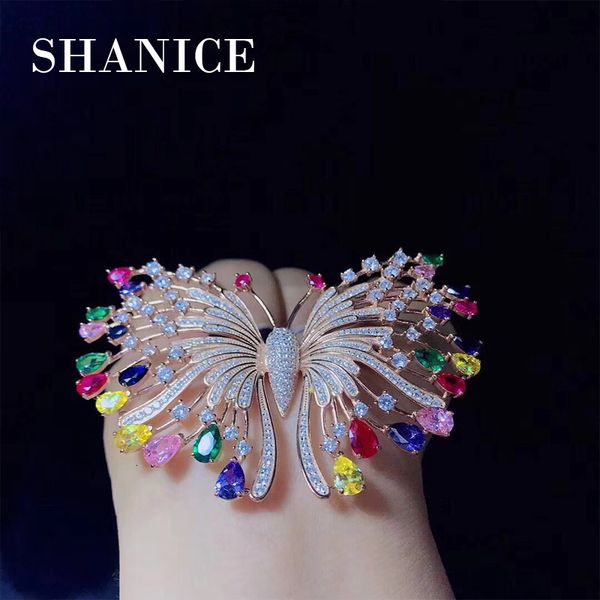 pins brooches shanice colorful big butterfly brand cubic zirconia crystal for women pearl natural shell sweater corsage 230223, Gray
pins brooches shanice colorful big butterfly brand cubic zirconia crystal for women pearl natural shell sweater corsage 230223, Gray