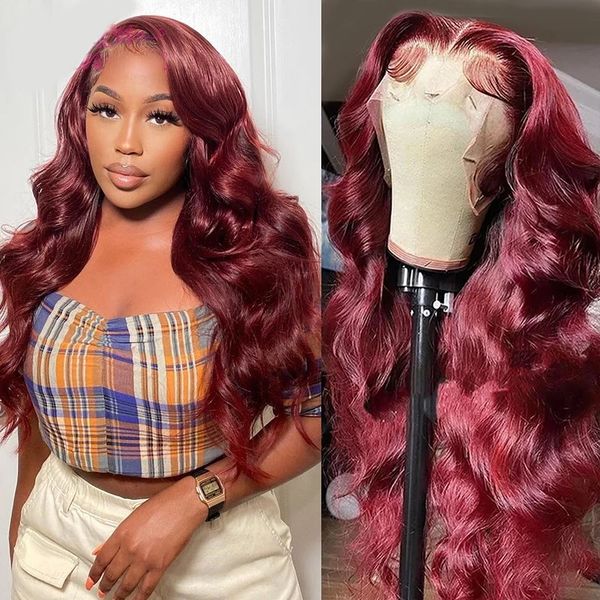 burgundy lace front wig body wave colored transparent lace wig brazilian lace frontal wig human hair wigs red prepluck t wig, Black
burgundy lace front wig body wave colored transparent lace wig brazilian lace frontal wig human hair wigs red prepluck t wig, Black