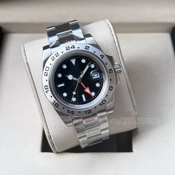 mens watch man watches mechanical automatic movement oyster bracelet rubber band 42mm with asia 2813 modified explorer ii white dial black m, Slivery;brown
mens watch man watches mechanical automatic movement oyster bracelet rubber band 42mm with asia 2813 modified explorer ii white dial black m, Slivery;brown