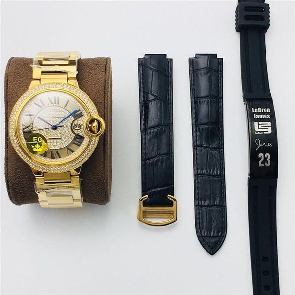 eg factory watch 42mm with 9015 movement mechanical double sapphire crystal glass mirror diamond dial waterproof function, Slivery;golden
eg factory watch 42mm with 9015 movement mechanical double sapphire crystal glass mirror diamond dial waterproof function, Slivery;golden