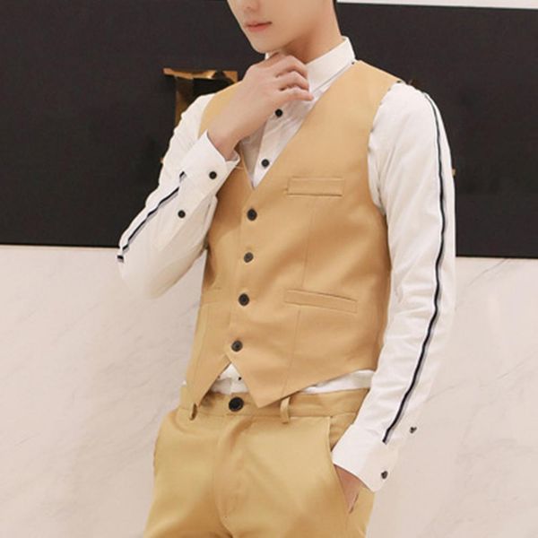 men's vests british style suit vest mens slim fit singlebreasted formal businss dress for men waistcoat chaleco hombrechaleco hombre 23, Black;white
men's vests british style suit vest mens slim fit singlebreasted formal businss dress for men waistcoat chaleco hombrechaleco hombre 23, Black;white