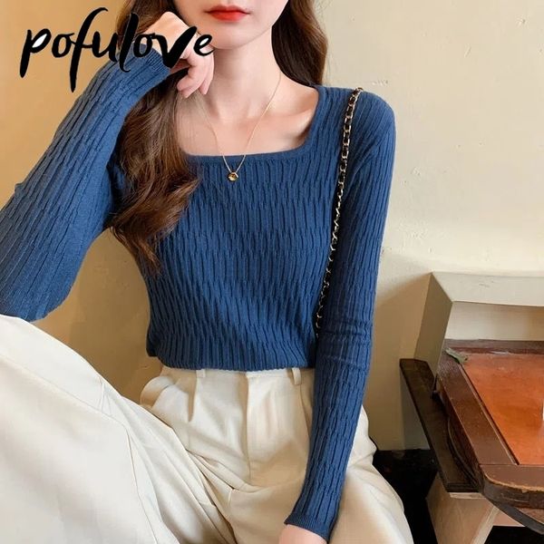 women's sweaters square neck sweater women's fashion slim pullover low-neck long-sleeved basic knitted sweater autumn and winter s, White;black
women's sweaters square neck sweater women's fashion slim pullover low-neck long-sleeved basic knitted sweater autumn and winter s, White;black