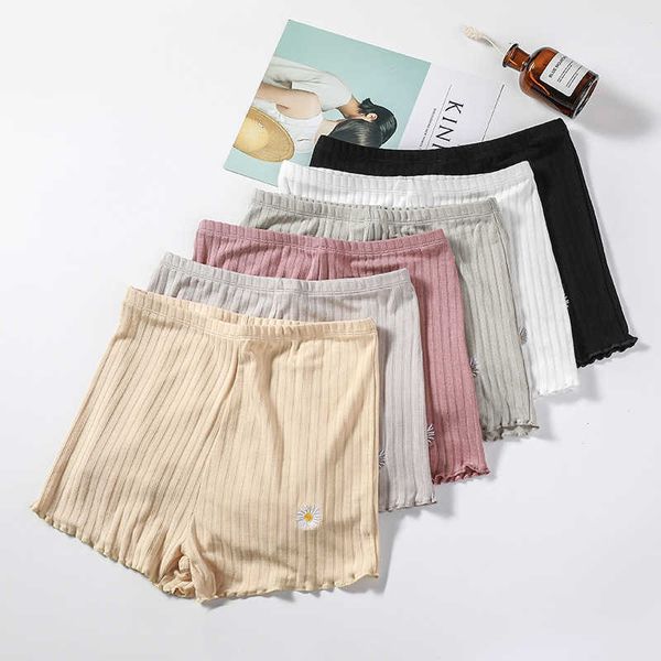 women's safety pants modal summer thin anti-light non-crimped vertical pattern daisy wear oversized elastic bottoming shorts, Black;white
women's safety pants modal summer thin anti-light non-crimped vertical pattern daisy wear oversized elastic bottoming shorts, Black;white