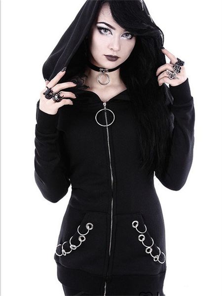 women's hoodies sweatshirts retro women punk hoodie sweatshirt autumn long sleeve iron ring hooded zipper jackets casual black female
women's hoodies sweatshirts retro women punk hoodie sweatshirt autumn long sleeve iron ring hooded zipper jackets casual black female