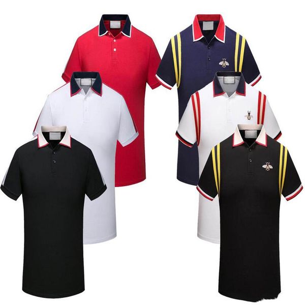 2019 summer quality men's polo shirt men's short-sleeved casual fashion polo men's solid color polo shirt234d, White;black
2019 summer quality men's polo shirt men's short-sleeved casual fashion polo men's solid color polo shirt234d, White;black