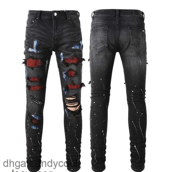 autumn mens fashion 2023 jeans brand amirs pants high street jean designer brand winter pant black hole patch red diamond elastic male #8616, Blue
autumn mens fashion 2023 jeans brand amirs pants high street jean designer brand winter pant black hole patch red diamond elastic male #8616, Blue