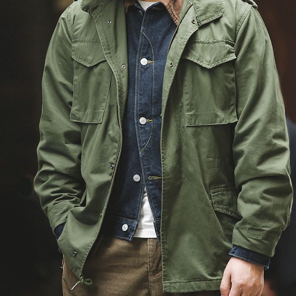 men's jackets m65 vintage military coat parka cotton standard conventional size multi pocket slim jacket mens 230222, Black;brown
men's jackets m65 vintage military coat parka cotton standard conventional size multi pocket slim jacket mens 230222, Black;brown