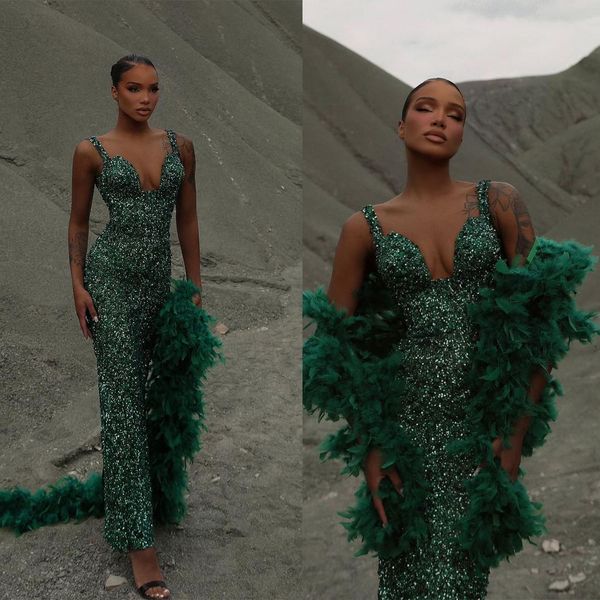 hunter green sequins mermaid evening dresses elegant sleeveless prom dress ruffle tiered formal party gowns, Black;red
hunter green sequins mermaid evening dresses elegant sleeveless prom dress ruffle tiered formal party gowns, Black;red