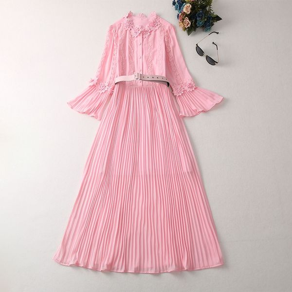 casual dresses pressed pleated dress french elegant spring and summer show new high-end design feeling pleated skirt slim embroidery dress o, Black;gray
casual dresses pressed pleated dress french elegant spring and summer show new high-end design feeling pleated skirt slim embroidery dress o, Black;gray