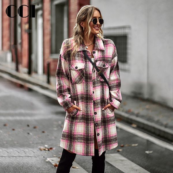 women's jackets cci casual long plaid autumn winter fashion sleeve single breasted versatile cardigan coat blouse wq012c 230223, Black;brown
women's jackets cci casual long plaid autumn winter fashion sleeve single breasted versatile cardigan coat blouse wq012c 230223, Black;brown