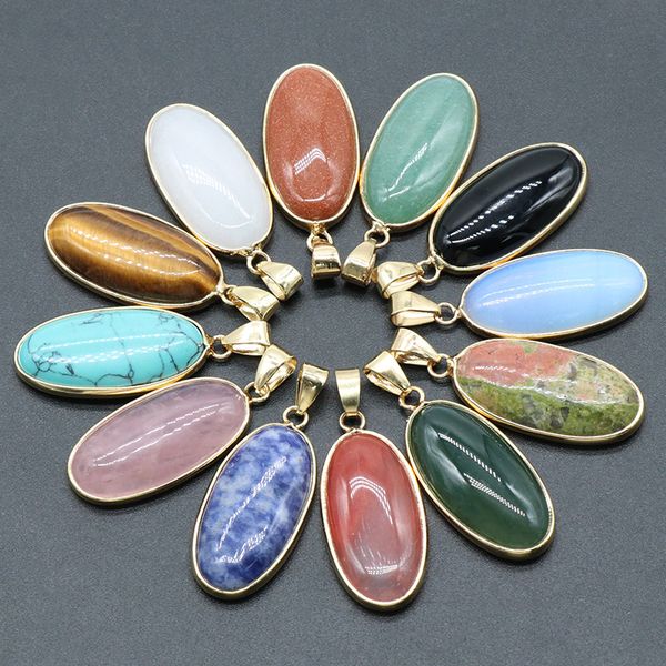natural agate crystal semi-precious stone charms agate gold border edge egg pendant for jewelry making, Bronze;silver
natural agate crystal semi-precious stone charms agate gold border edge egg pendant for jewelry making, Bronze;silver